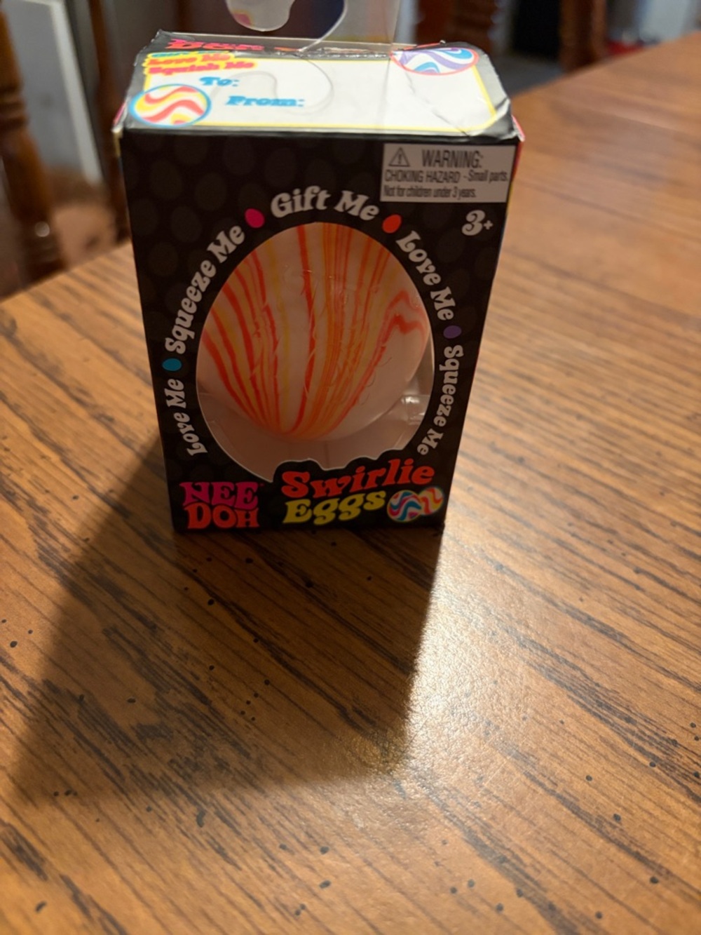 NeeDoh Swirlie Eggs Squeeze Toy - Orange and White
Special Easter edition